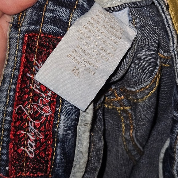 Baby Phat Women's Blue Wash Belted Denim Jeans - Picture 7 of 7